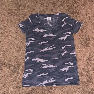 PINK camo short sleeve shirt